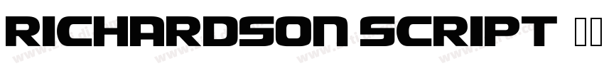 Richardson Script字体转换
